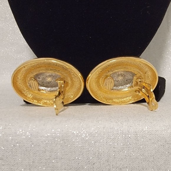 VINTAGE GIVENCHY Chunky Link Crystal Necklace w/Matching Earrings - Picture 12 of 13